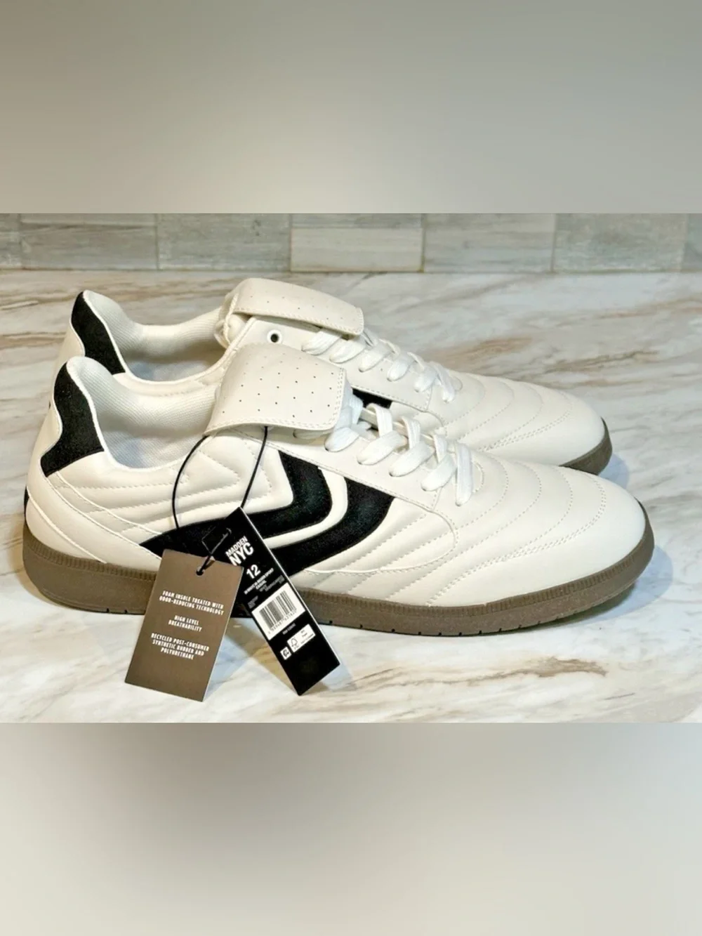NIB Madden NYC Men's Size 12 Muirr Sport Casual Shoe White Comfort Foam Insole